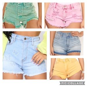 NWT BUNDLE - Fashion Nova - Jean Shorts